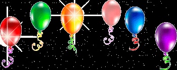 GIF balões para aniversário ou outra celebração - 60 GIFs