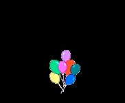 GIF-bilder av ballonger för födelsedag, för en semester