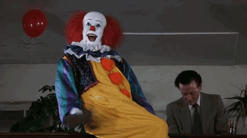 Clowner GIF - animerade bilder av roliga eller läskiga clowner