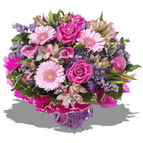 GIFs de flores - Lindos buquês, botões de florescência