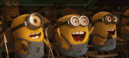 Funny GIFs Celebration, Success, Victory - 60 pieces of animated pictures