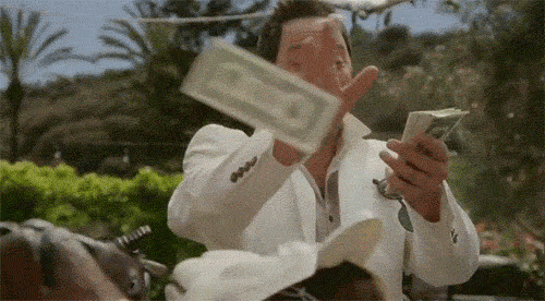 Money GIFs - Falling Banknotes, Counting, Throwing Money