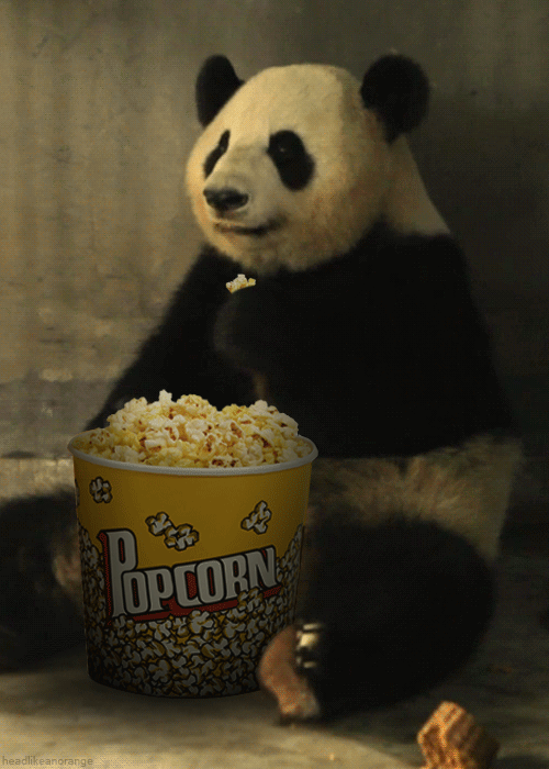 GIF-Animation von Essen von Popcorn