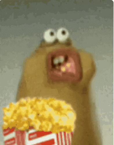 Jíst popcorn GIFy - 70 animovaných gif obrázků zdarma