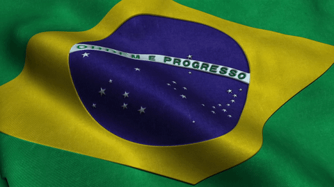 ブラジル国旗のGIF
