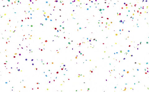 Confettis au format GIF - 55 images animées