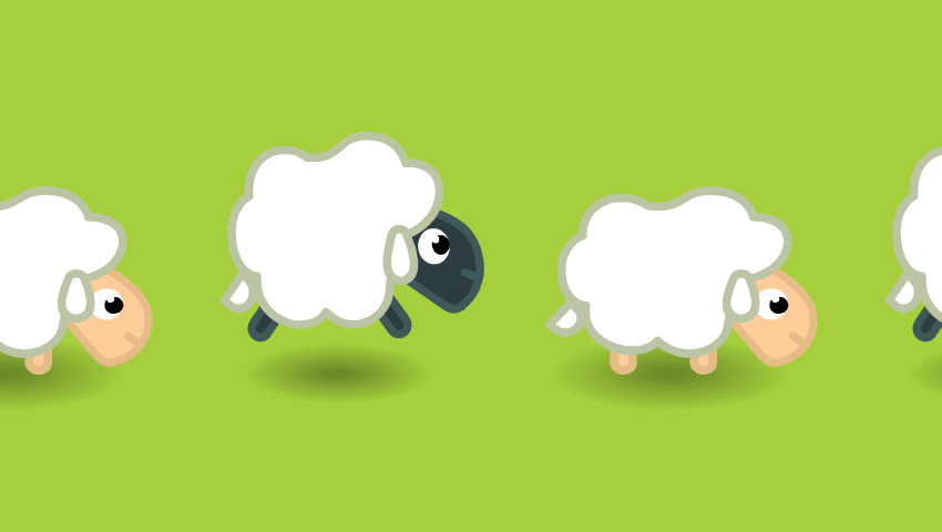 GIFs para contar ovejas y conciliar el sueño más rápido