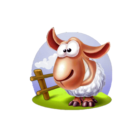 GIF per contare le pecore e addormentarsi più velocemente