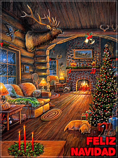Feliz Navidad GIFs - Hermosas tarjetas de felicitación animadas