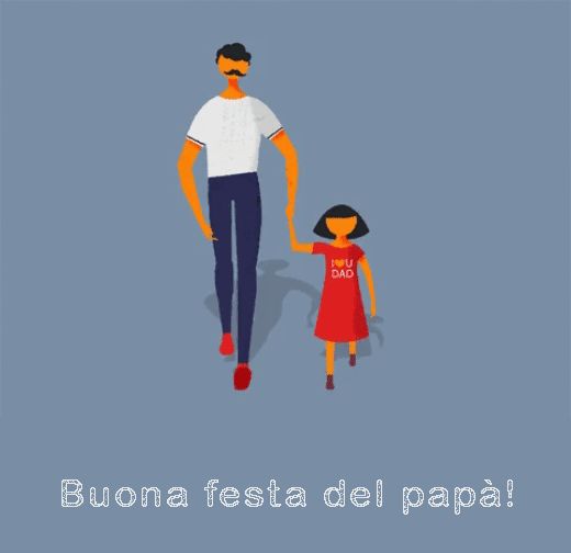Le GIF di Buona Festa del Papà - 43 divertenti cartoline di auguri animati