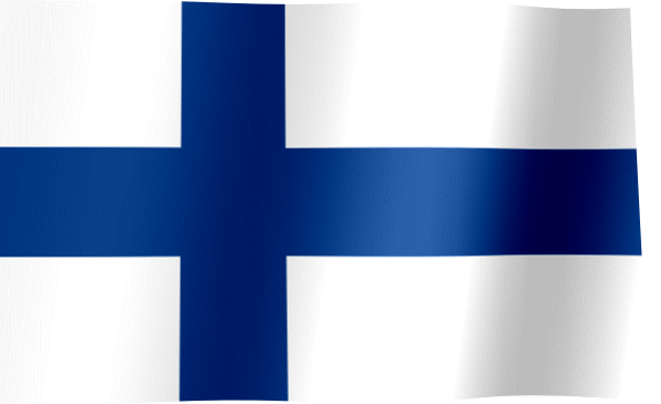 GIFs agitant le drapeau de la Finlande