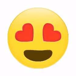 Les yeux du coeur GIFs - 70 emojis d'amour animés
