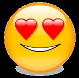 Olhos de Coração GIFs - 70 emojis de amor animados