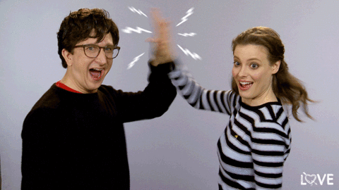 High Five GIFs - 110 Animated Images of This Gesture