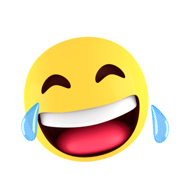 GIFs d'émoticônes de rire - 46 emojis GIF animés