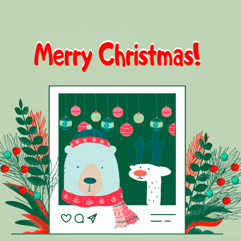 Merry Christmas GIFs - 64 Animated Greeting Cards