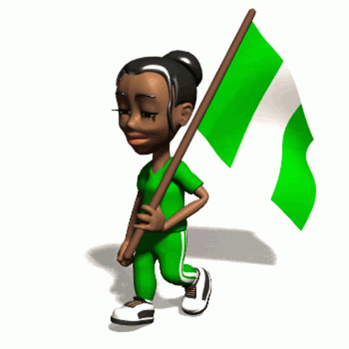 Nigeria flaggar GIF - 14 animerade viftande flaggor gratis