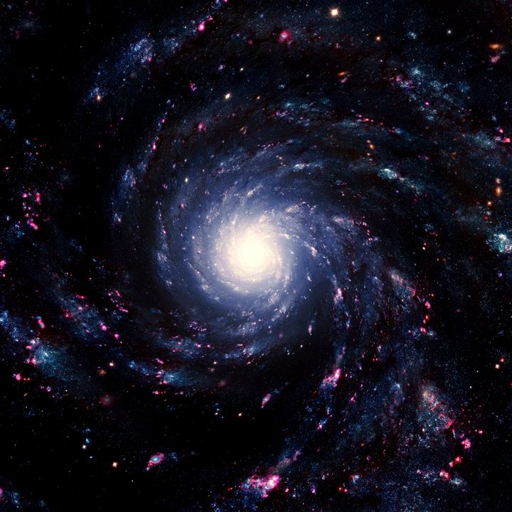 Schöne GIFs des Weltraums und des Universums - 100 animierte Bilder