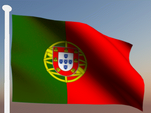 GIFs de la bandera portuguesa - 20 mejores banderas ondeando