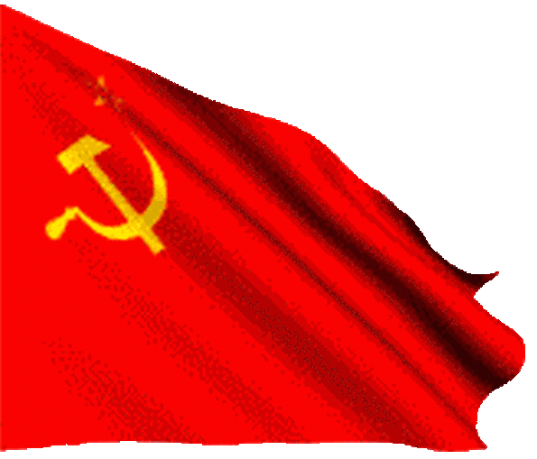 GIFy sovětské vlajky - 30 animovaných obrázků