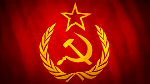 GIFy sovětské vlajky - 30 animovaných obrázků