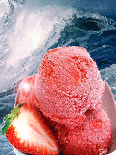 Strawberry Ice Cream GIFs - 27 Delicious Animations