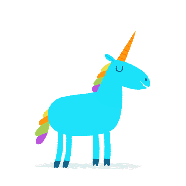 GIFs de unicornio - 100 imágenes animadas de estos fabulosos animales