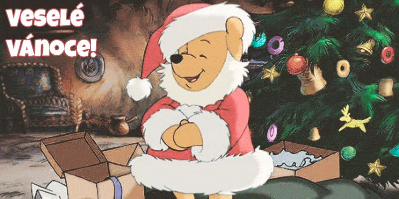 Veselé Vánoce GIFy - Krásné animované pohlednice