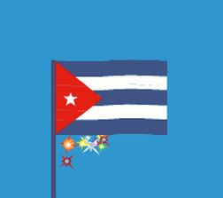 Кубинский флаг на гифках - 20 анимированных изображений