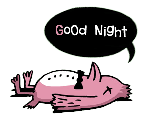 good night funny cartoon