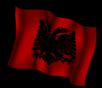 GIFy albánské vlajky - 20 animovaných obrázků pro vaše prezentace