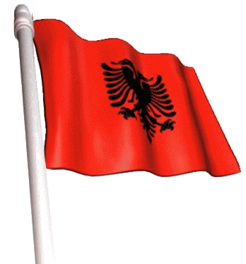 GIFs der albanischen Flagge - 20 animierte Bilder für Ihre Präsentationen