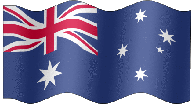 GIFy australské vlajky. 24 animovaných obrázků zdarma