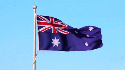 Гифки флага Австралии - 24 анимированных GIF изображений