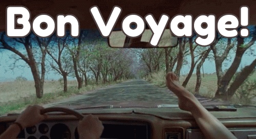 image bon voyage en voiture