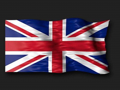 GIFy britské vlajky - 38 animovaných obrázků zdarma