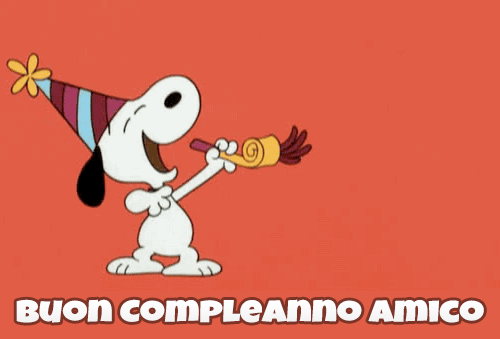 Le GIF di buon compleanno amico - 50 cartoline animati gratis