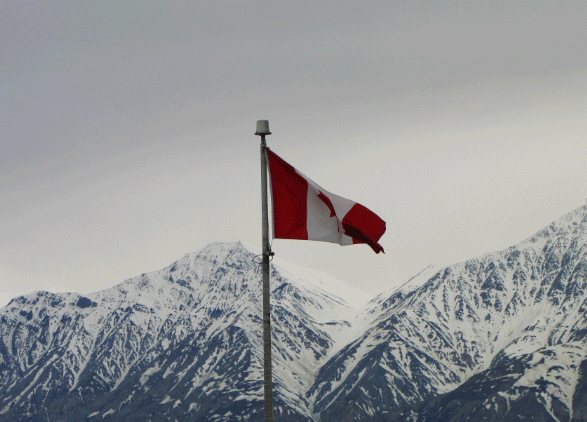 Гифки Канадский флаг - 40 анимированных GIF изображений