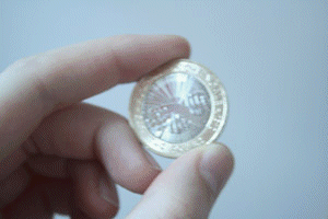 Münzwurf GIFs - Münze werfen, Rotation auf animierten Bildern