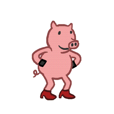 GIFs of Dancing Pigs. 57 Animated Images For Free