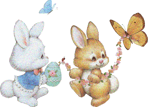 GIFs de lapin de Pâques - 70 images animées