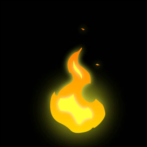 GIFy ognia i płomienia - 120 animowanych obrazów za darmo