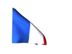 Francuska flaga GIFy - 23 animowane trójkolorowe obrazy za darmo