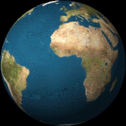 Globo GIF - Rotación de la Tierra en imágenes animadas gratis