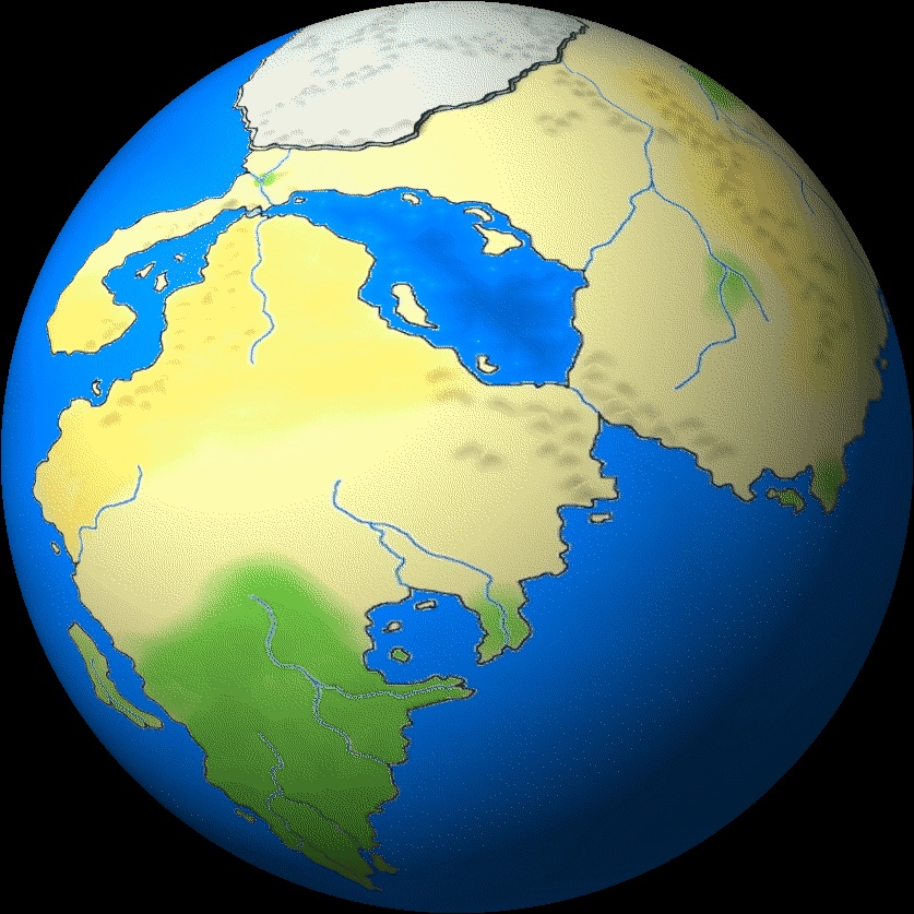Globus GIFs - Rotierende Erde auf animierten Bildern kostenlos