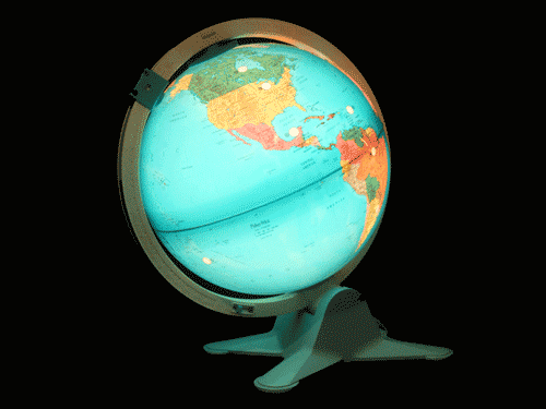 Globe GIFs - Rotation de la Terre sur des images animées gratuitement