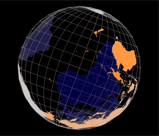 Snurrande klot GIF - roterande jorden på animerade GIF-bilder