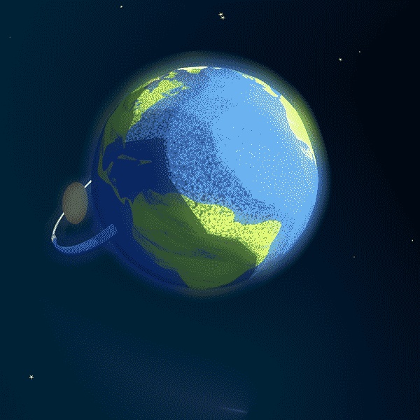 Snurrande klot GIF - roterande jorden på animerade GIF-bilder