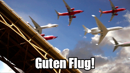 Guten Flug GIFs - 22 animierte Bilder mit Wünschen für einen guten Flug