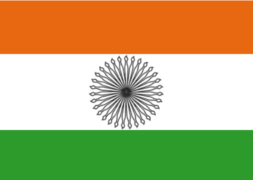 インド国旗GIF、30のアニメーションの風になびくインド国旗を無料で